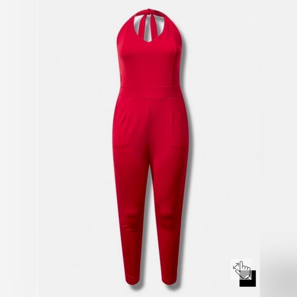 Marilyn Monroe Halter Tapered Jumpsuit
